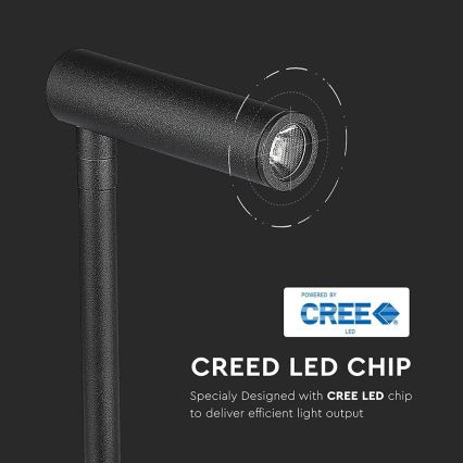 Гнучка настінна LED-лампа з USB-портом LED/3W/230V