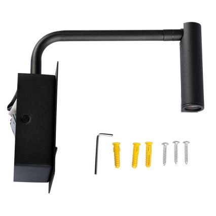 Гнучка настінна LED-лампа з USB-портом LED/3W/230V