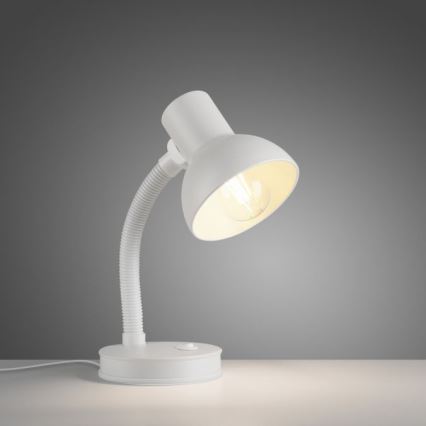 Гнучкий настільний світильник JUST LIGHT FLEXI 1xE27/25W/230V, білий