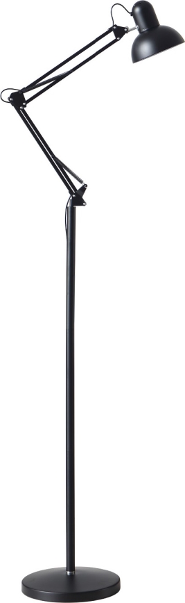 Гнучкий торшер AURIQ 1xE27/60W/230V 184 см чорний