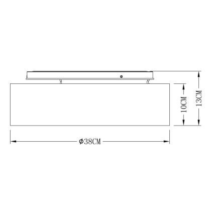 Globo - Стельовий LED світильник LED/20W/230V 3000/4000/6000K