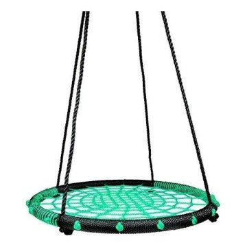 Гойдалка діаметром 80 см, чорна/зелена