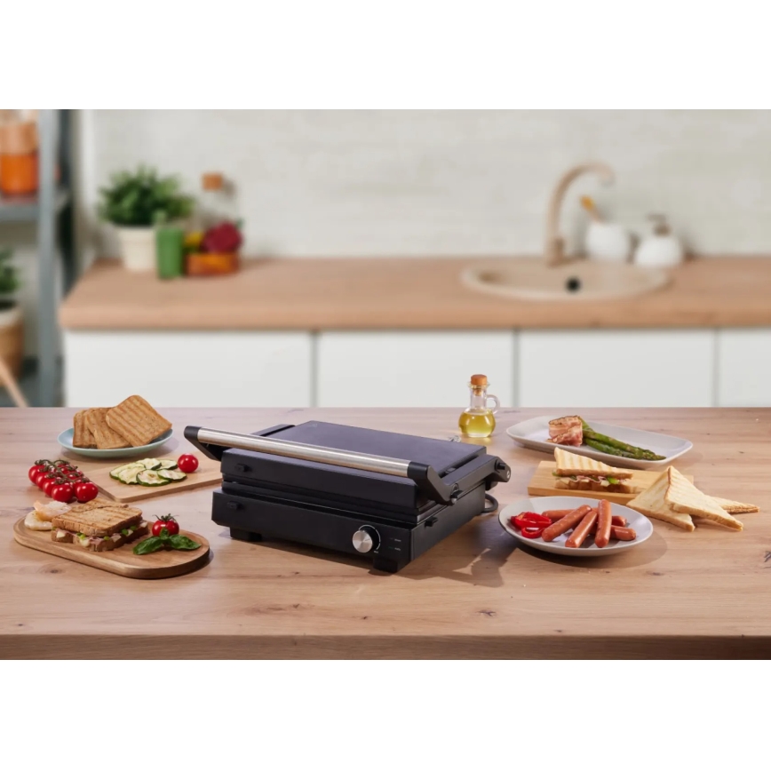 GORENJE GCG2000M - Контактний гриль 1800 Вт/230 В, чорний