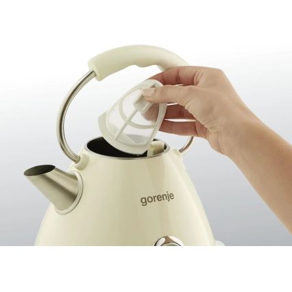 GORENJE K17CLI - Електрочайник 1,7 л 2200 Вт/230 В бежевий