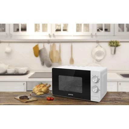 GORENJE MO20E2W - микроволновая печь с грилем, 800 Вт/230 В, 20 л, белая