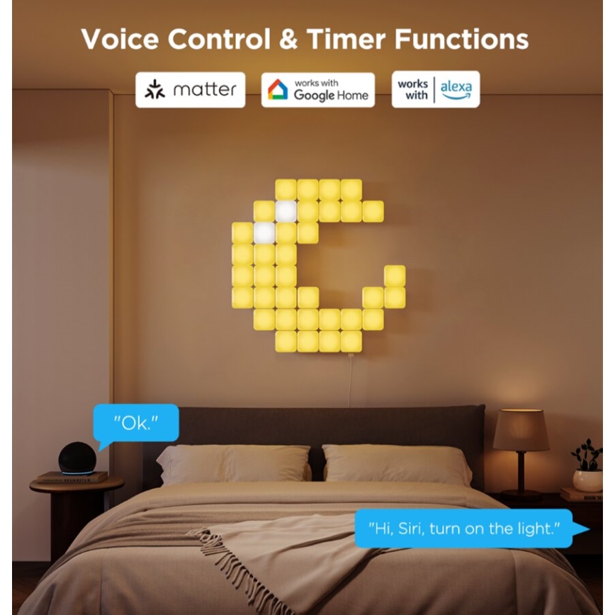Govee - 10x Smart mini RGBIC панель Wi-Fi