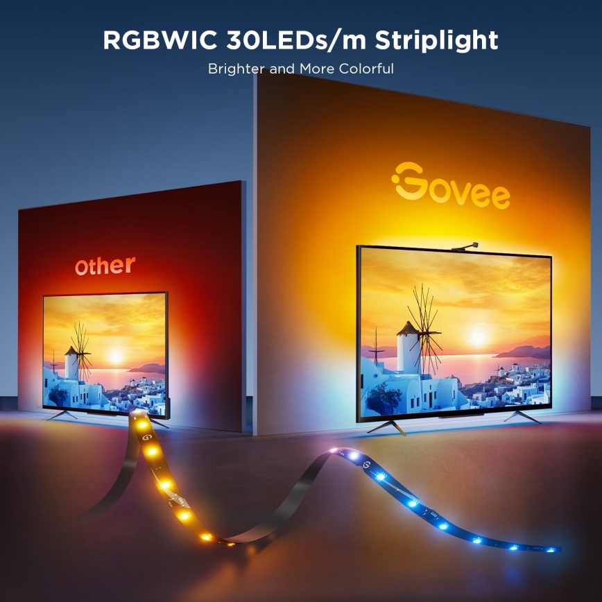 Govee - Backlight 3S Netflix TV 55-65" SMART LED RGBICW-подсветка Wi-Fi + дистанционное управление