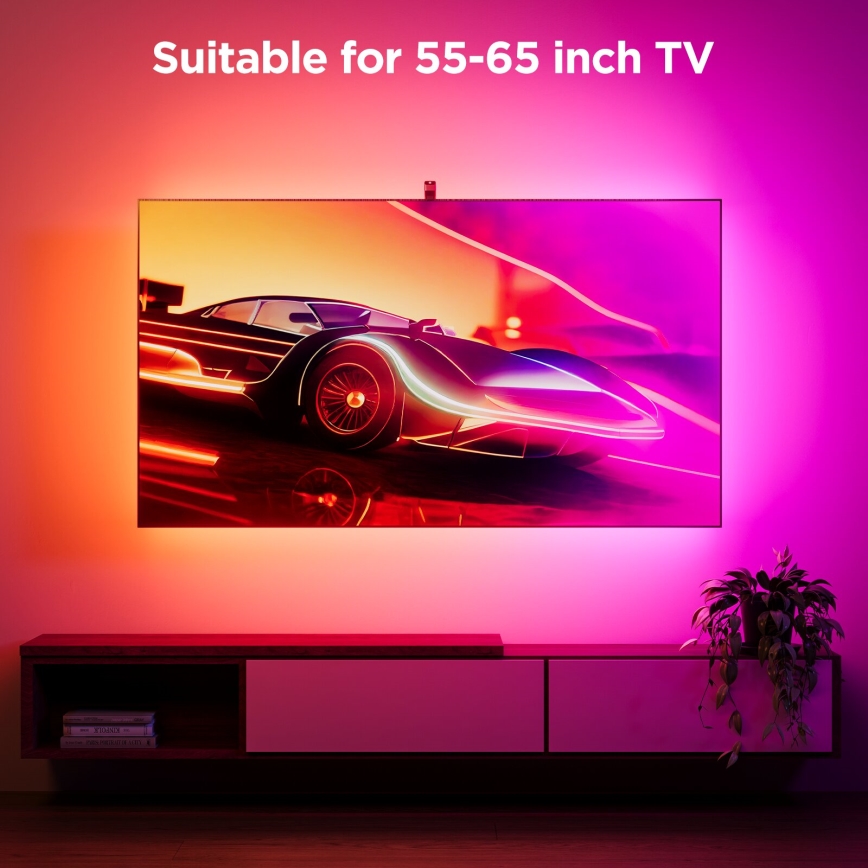 Govee - Backlight 3S Netflix TV 55-65" SMART LED RGBICW-подсветка Wi-Fi + дистанционное управление