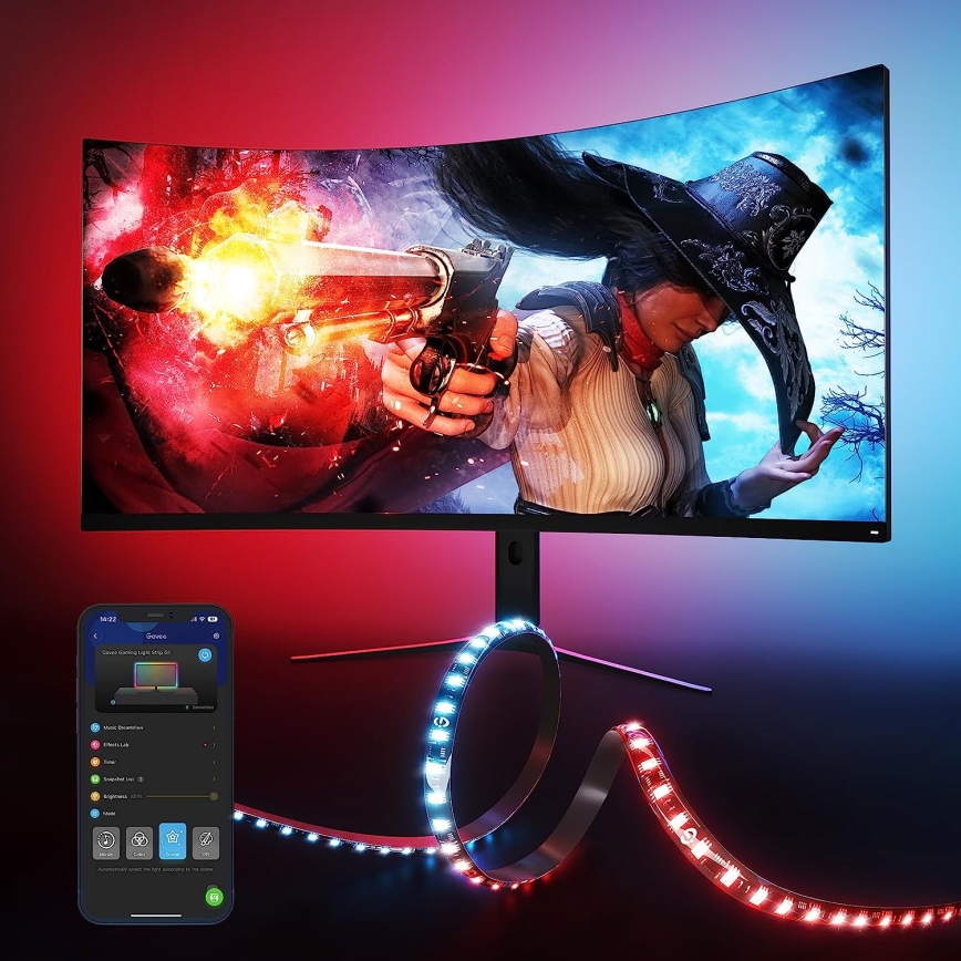 Govee - Dreamview G1 Smart LED RGBIC підсвітка монітора 27-34" Wi-Fi