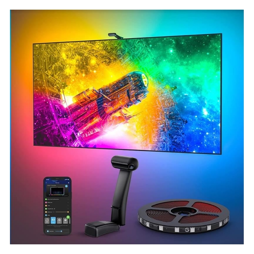 Govee - DreamView T2 DUAL TV 55-65 смарт-LED підсвічування RGBIC Wi-Fi + пульт дистанційного керування