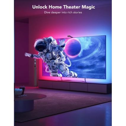 Govee - DreamView T2 DUAL TV 55-65 смарт-LED підсвічування RGBIC Wi-Fi + пульт дистанційного керування