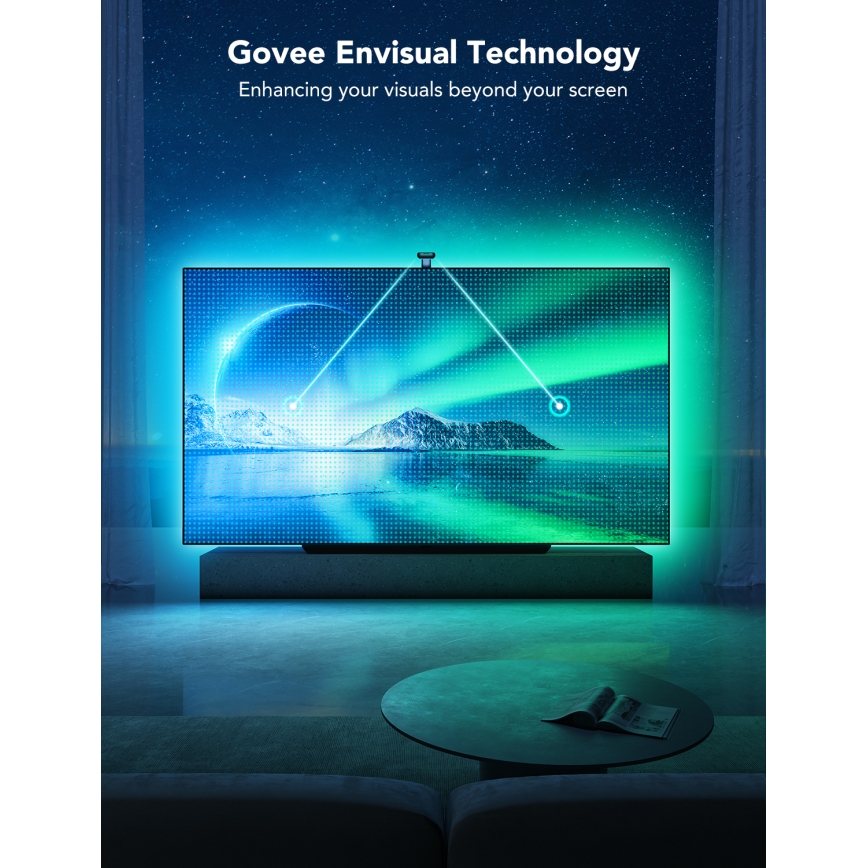 Govee - DreamView T2 DUAL TV 75-85 SMART LED підсвітка RGBIC Wi-Fi + пульт дистанційного керування