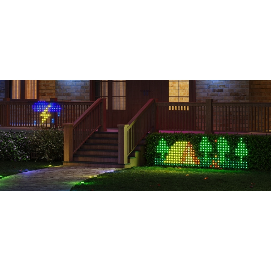 Govee - LED RGBIC Вулична мережа освітлення 143x85см Wi-Fi Matter IP65