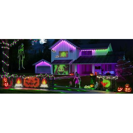 Govee - LED RGBIC зовнішня світлова сітка 143x85cm Wi-Fi Matter IP65