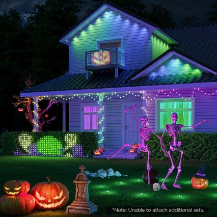 Govee - LED RGBIC зовнішня світлова сітка 143x85cm Wi-Fi Matter IP65