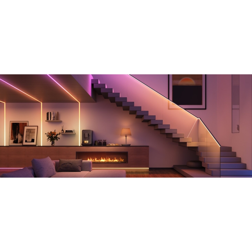 Govee - LED RGBICW Стрічка з регулюванням яскравості COB 3780 діод 3м Wi-Fi Matter