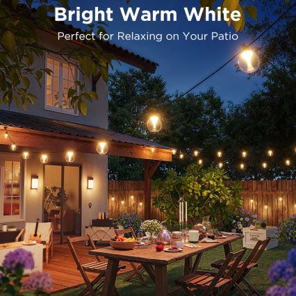 Govee - LED RGBICW Вулична декоративна гірлянда з регулюванням яскравості LED/24W/230V IP67 2700-6500K Wi-Fi