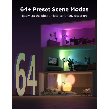 Govee - LED RGBICWW Диммируемая напольная лампа TREE MATTER LED/48W/230V Wi-Fi