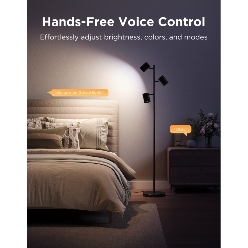 Govee - LED RGBICWW Диммируемая напольная лампа TREE MATTER LED/48W/230V Wi-Fi