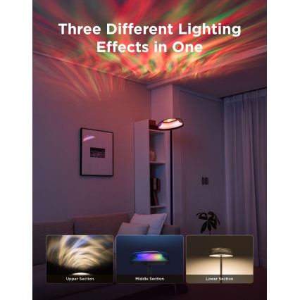 Govee - LED RGBICWW диммируемый напольный торшер UPLIGHTER MATTER LED/24 Вт/230 В Wi-Fi