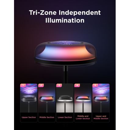 Govee - LED RGBICWW диммируемый напольный торшер UPLIGHTER MATTER LED/24 Вт/230 В Wi-Fi