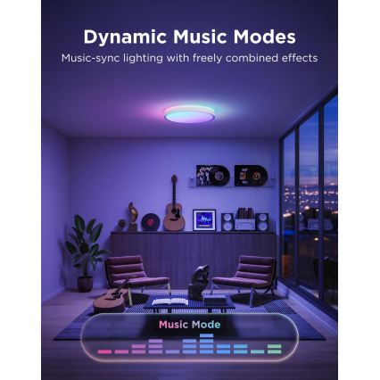 Govee - LED RGBICWW Стельовий світильник із димуванням LED/55W/230V діаметр 46 см Matter Wi-Fi