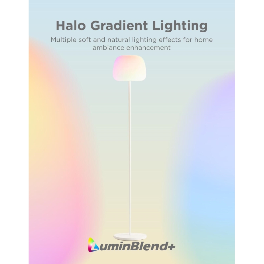 Govee - LED RGBICWW Регулируемая по яркости напольная лампа LANTERN MATTER LED/24W/230V Wi-Fi 160 cm