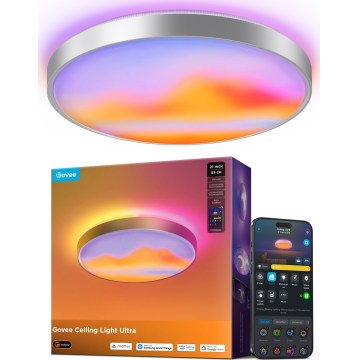 Govee - LED RGBICWW затемнюваний стельовий світильник LED/55W/230V Ø 53 см Matter Wi-Fi