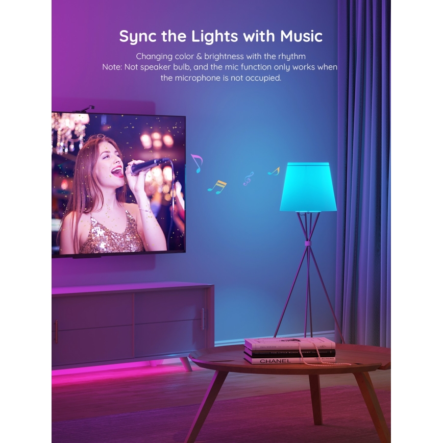 Govee - LED RGBWW Лампочка з регулюванням яскравості Smart E27/9W/230V 2700-6500K Wi-Fi