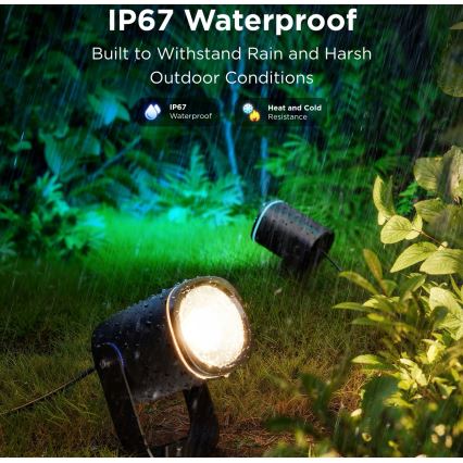 Govee - НАБІР 2x LED RGBWW Прожектор з регулюванням яскравості LED/12W/230V IP67 2700-6500K Wi-Fi