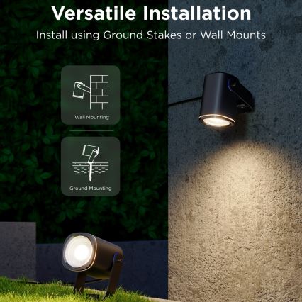Govee - НАБІР 2x LED RGBWW Прожектор з регулюванням яскравості LED/12W/230V IP67 2700-6500K Wi-Fi