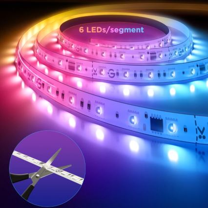 Govee - LED RGBWWIC Лента с регулированием яркости Strip Light 2 Pro 5 м Wi-Fi Matter