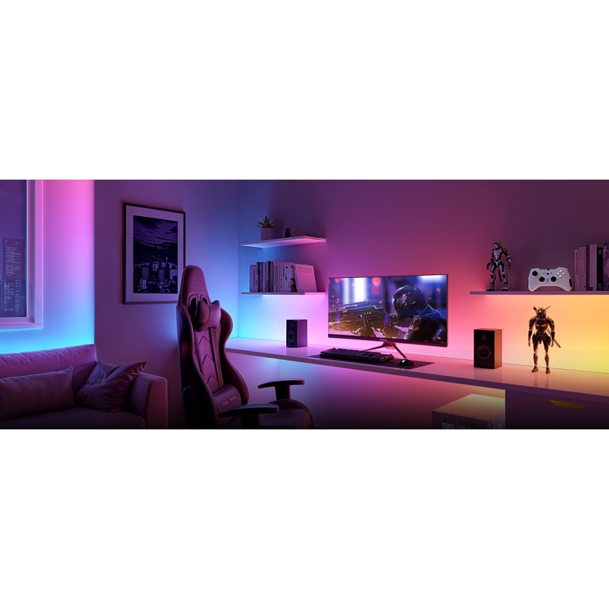 Govee - LED RGBWWIC Лента с регулированием яркости Strip Light 2 Pro 5 м Wi-Fi Matter