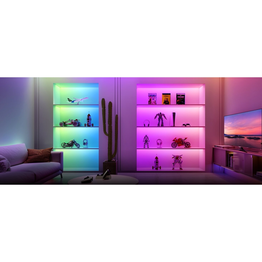 Govee - LED RGBWWIC Подовжуюча стрічка з регулюванням яскравості Strip Light 2 Pro 1м Wi-Fi Matter