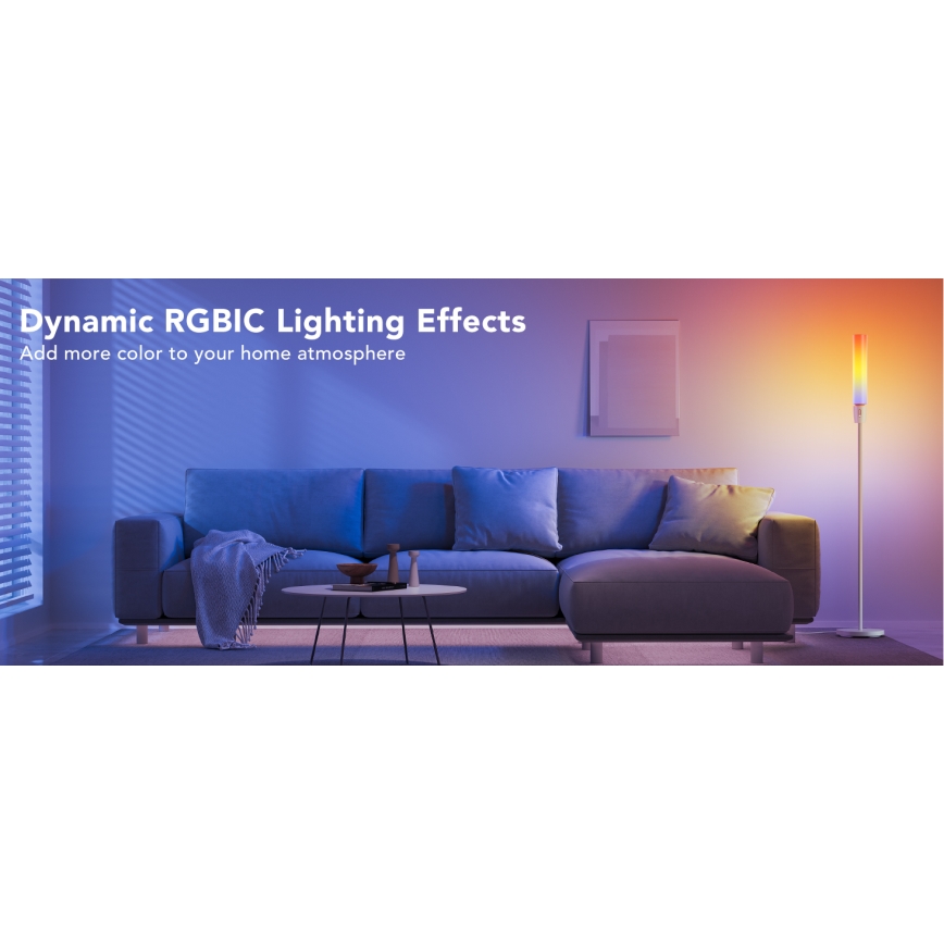 Govee - LED Торшер з регулюванням яскравості CYLINDER SMART RGBICWW 2200-6500K