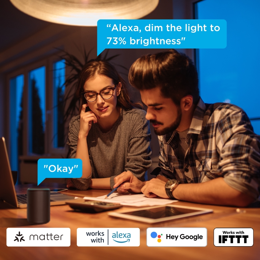 Govee - НАБІР 2x LED-лампа з регулюванням яскравості Smart MATTER A60 E27/9W/230V 2700-6500K Wi-Fi