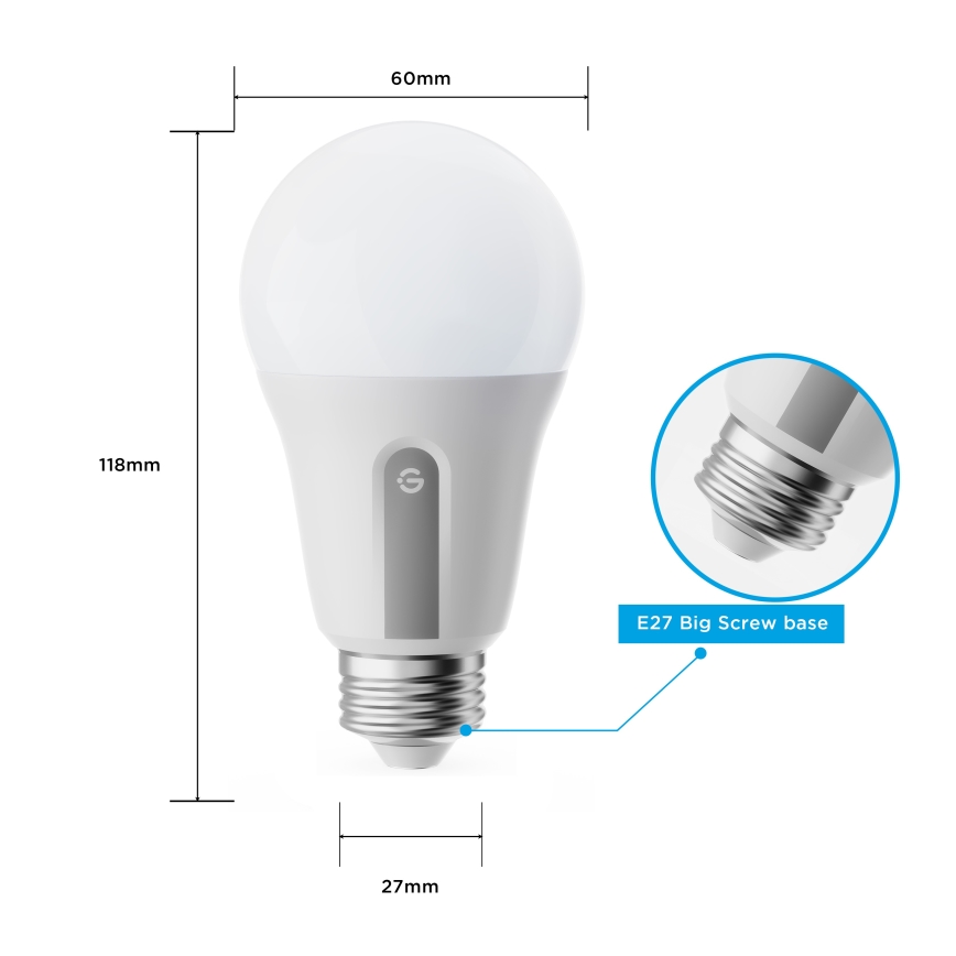 Govee - НАБІР 2x LED-лампа з регулюванням яскравості Smart MATTER A60 E27/9W/230V 2700-6500K Wi-Fi