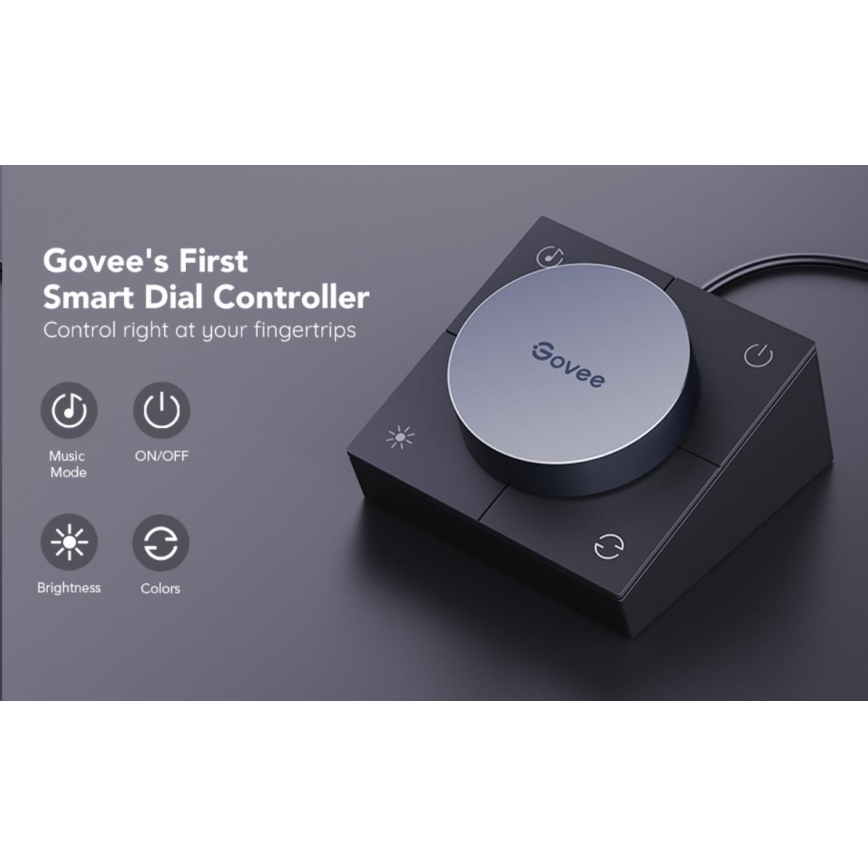 Govee - Комплект 2x Smart Gaming Wi-Fi LED RGBIC Панелі + Smart Dual чорний + пульт дистанційного керування