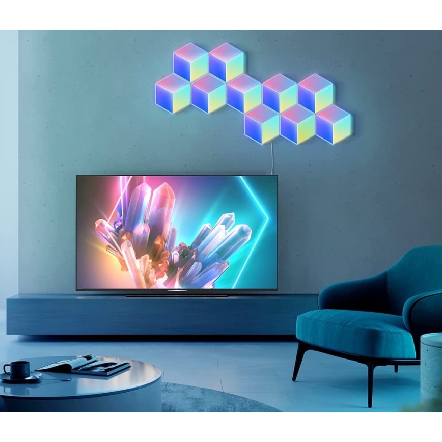 Govee - НАБОР 10x Светодиодный светильник Glide Hexa Pro LED Smart RGBIC Wi-Fi