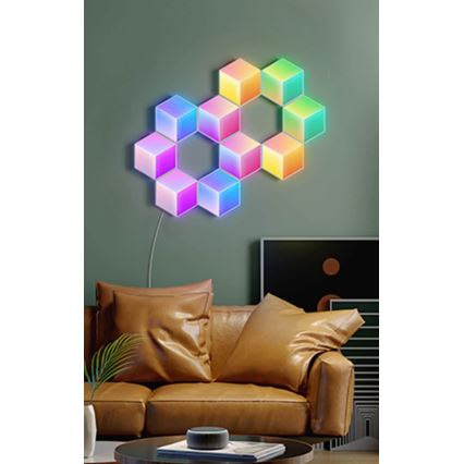 Govee - НАБОР 10x Светодиодный светильник Glide Hexa Pro LED Smart RGBIC Wi-Fi