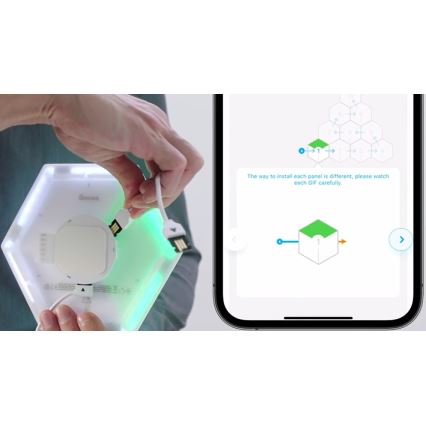 Govee - НАБОР 10x Светодиодный светильник Glide Hexa Pro LED Smart RGBIC Wi-Fi