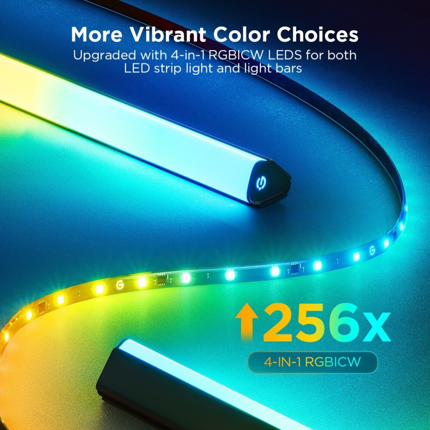 Govee - НАБОР 2x Backlight TV 55-65" SMART LED RGBICW-подсветка Wi-Fi