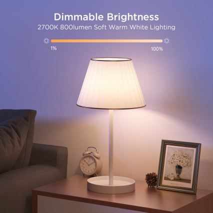 Govee - Набор из 2 диммируемых светодиодных ламп Smart MATTER A60 E27/9W/230V 2700-6500K Wi-Fi