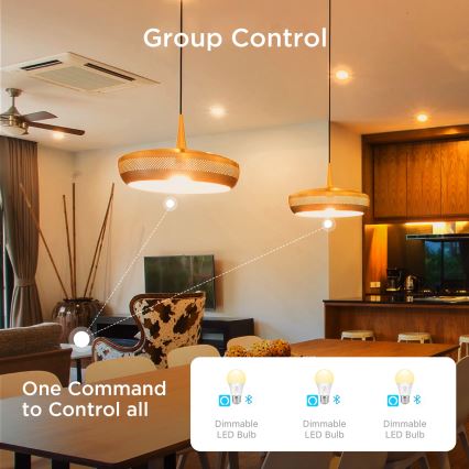 Govee - Набор из 2 диммируемых светодиодных ламп Smart MATTER A60 E27/9W/230V 2700-6500K Wi-Fi