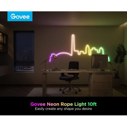 Govee - Neon 2 MATTER Гнучка світлодіодна стрічка 3 м RGBIC Wi-Fi IP67