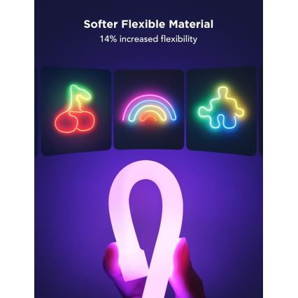 Govee - Neon 2 MATTER Светодиодная гибкая лента 5 м RGBIC Wi-Fi IP67