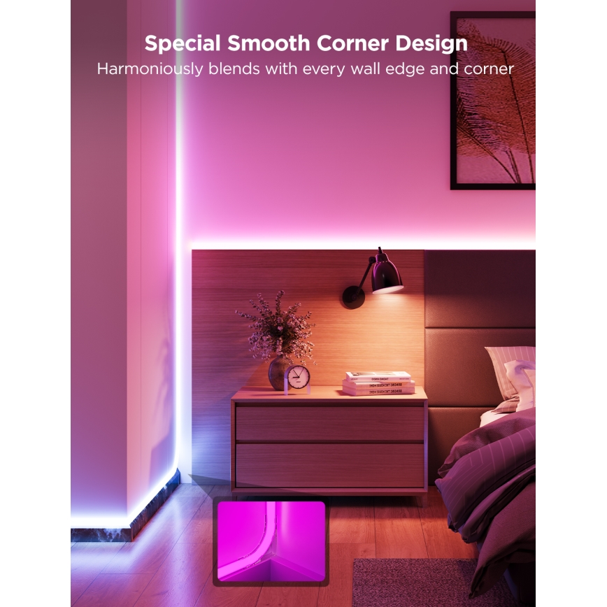 Govee - Neon MATTER LED угловая рейка 5 м RGBIC Wi-Fi