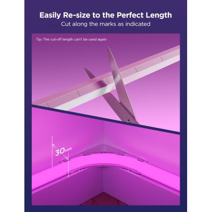 Govee - Neon MATTER LED угловая рейка 5 м RGBIC Wi-Fi
