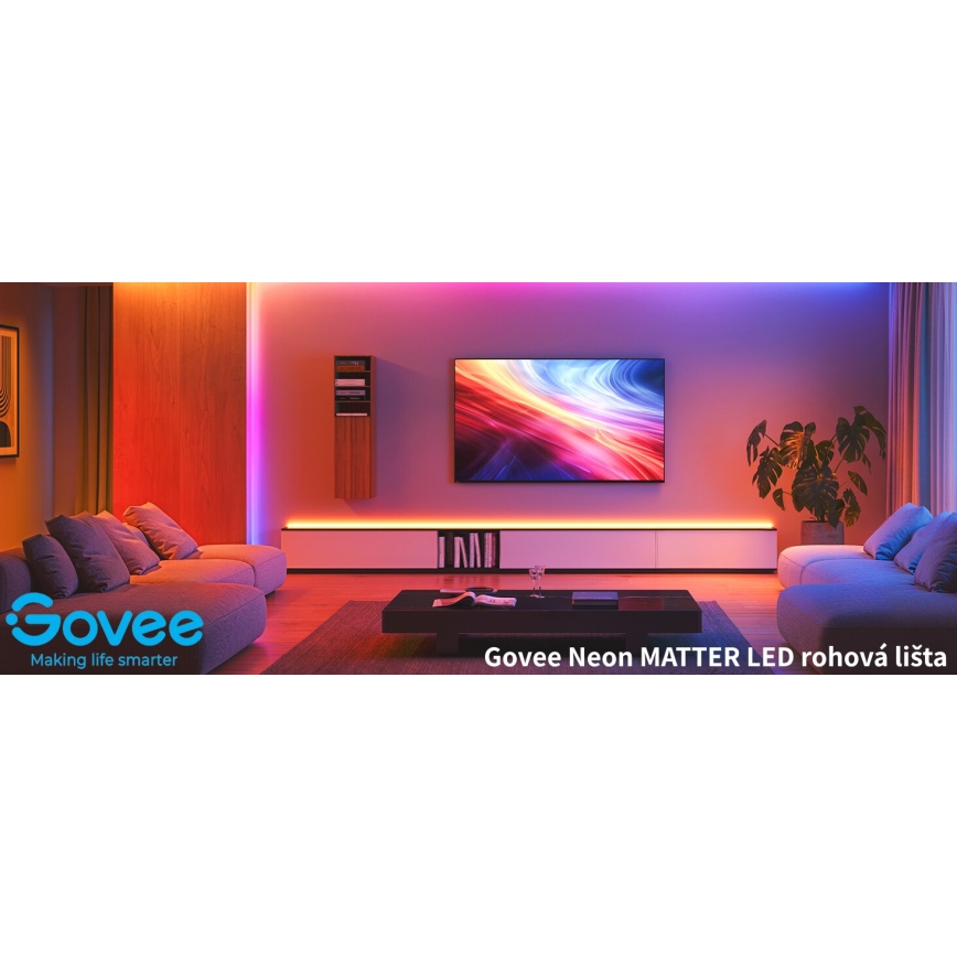 Govee - Neon MATTER LED угловая рейка 5 м RGBIC Wi-Fi