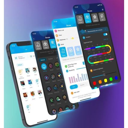 Govee - Neon SMART Гнучка світлодіодна стрічка RGBIC 2 м Wi-Fi IP67
